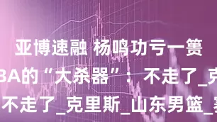 亚博速融 杨鸣功亏一篑！那个CBA的“大杀器”：不走了_克里斯_山东男篮_赛季